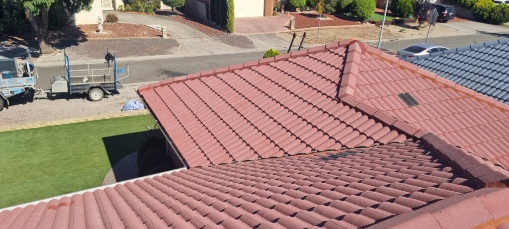 Roof restoration project photo 2 of 9 in Delahey
