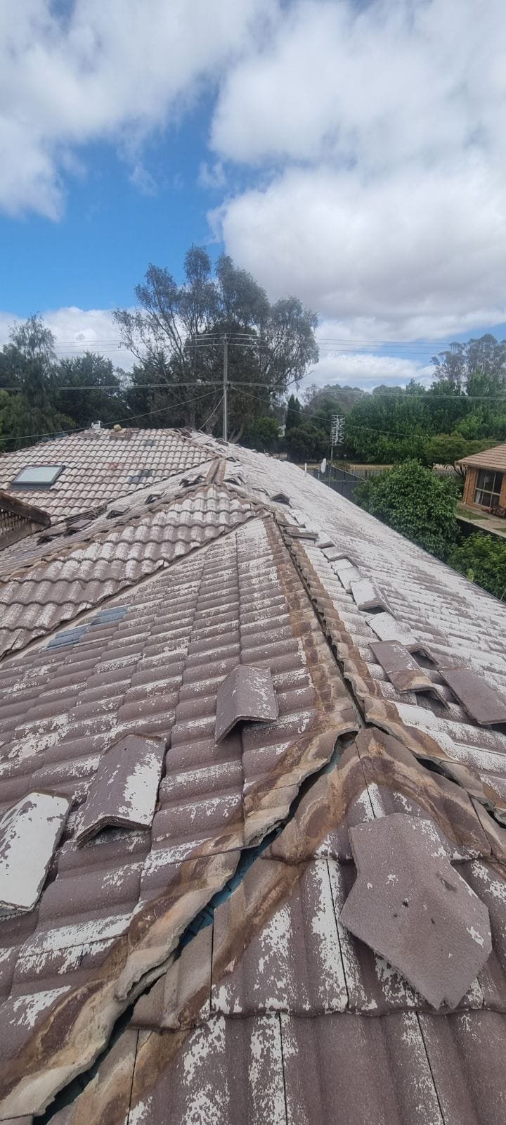 roof restoration before
